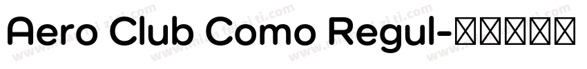 Aero Club Como Regul字体转换